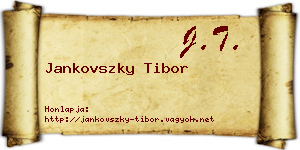 Jankovszky Tibor névjegykártya