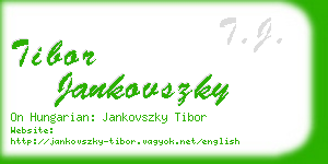 tibor jankovszky business card